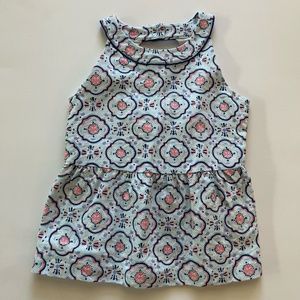 Janie & Jack |size 8| Patterned cut out tank top